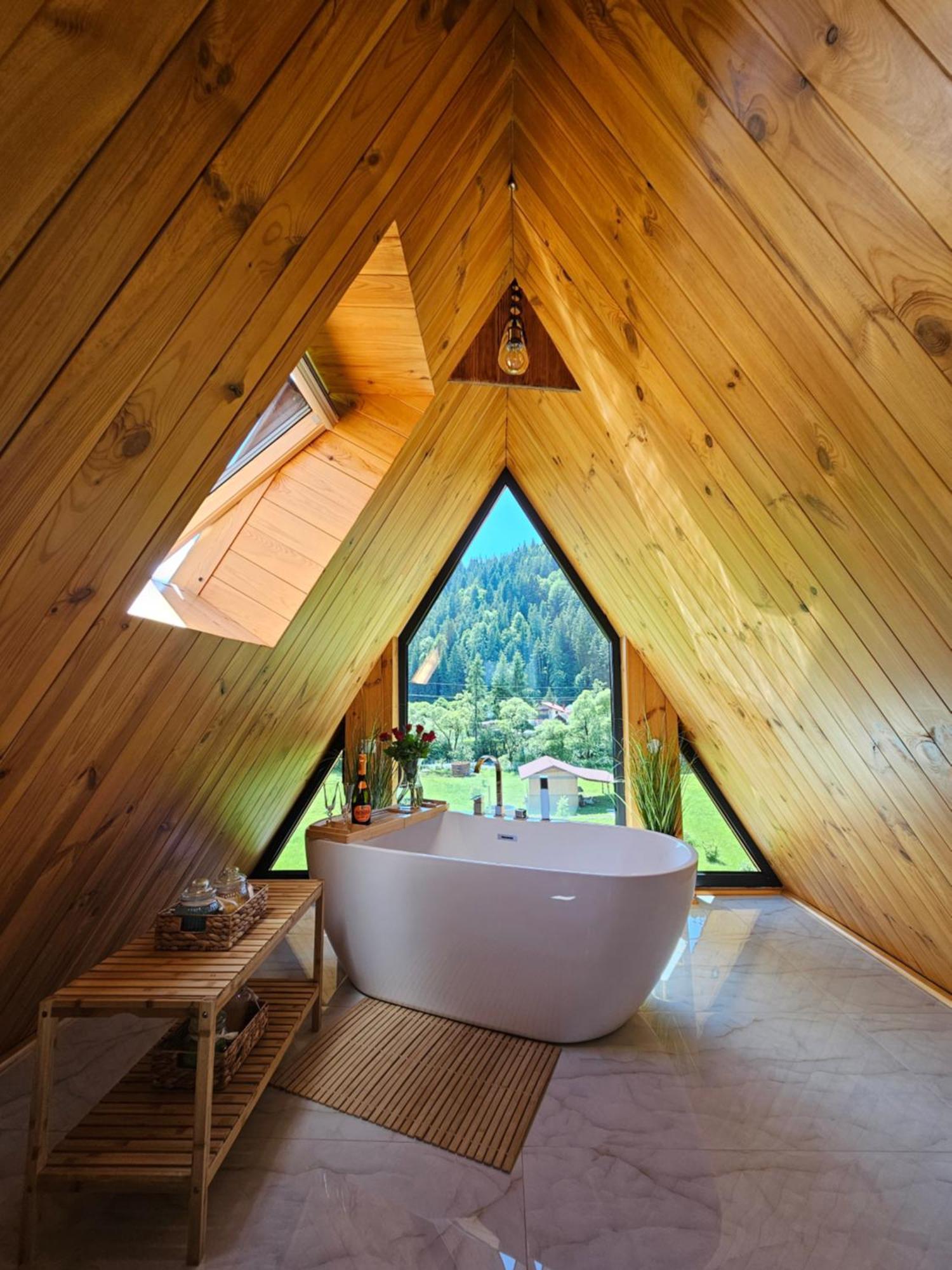 Cabana Cozy Cabin A Frame Topliţa Екстериор снимка